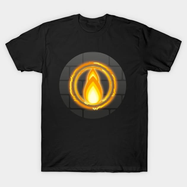 The Fire Glyph T-Shirt by HoneyLiss